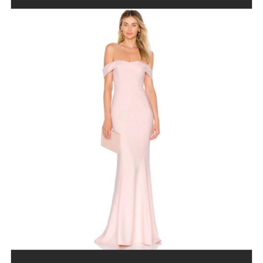 Likely Off-Shoulder Pink Prom Dress